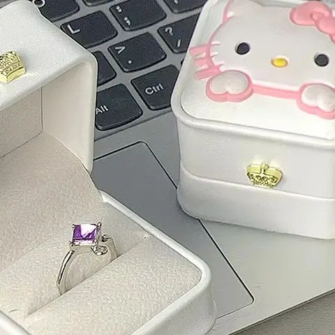 New Sanrio Kitty Ring Box Confession Gift Proposal Confession Ring Box Velvet Jewelry Box Girlfriend Gift Girls Favorite
New Sanrio Kitty Ring Box Confession Gift Proposal Confession Ring Box Velvet Jewelry Box Girlfriend Gift Girls Favorite