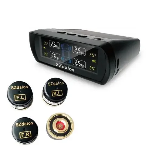 In Stock Smart car TPMS tire pressure monitoring system solar digital clock LCD display tire pressure temperature safety alarm
In Stock Smart car TPMS tire pressure monitoring system solar digital clock LCD display tire pressure temperature safety alarm