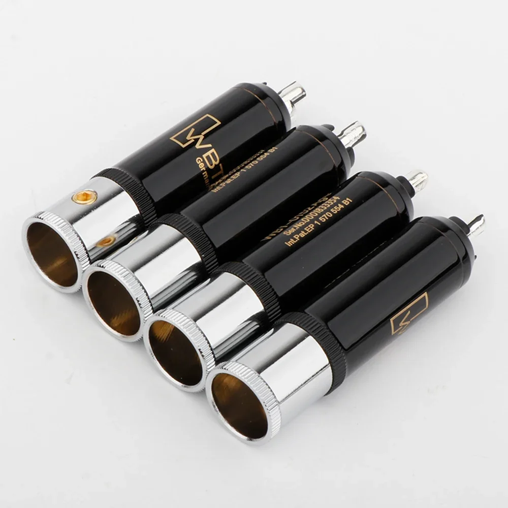 Pure Copper Silver Plated RCA Plug Audio Connector for DIY Audio Interconnect Cables
Pure Copper Silver Plated RCA Plug Audio Connector for DIY Audio Interconnect Cables