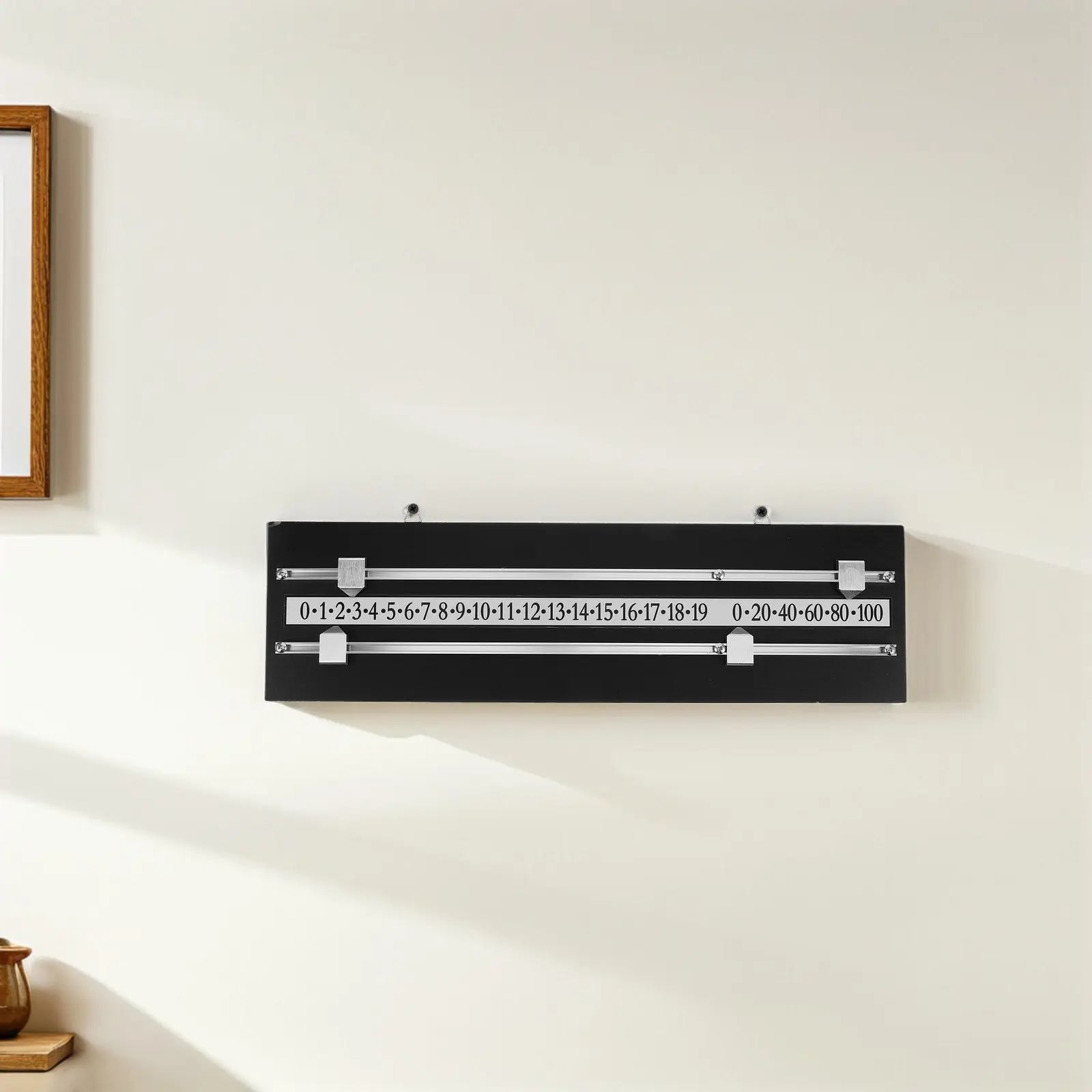 1Set Rectangular Billiard Scoreboard Wall Hanging Dual Track Score Counter for Pool Snooker Table Football Sports Scoring Board
1Set Rectangular Billiard Scoreboard Wall Hanging Dual Track Score Counter for Pool Snooker Table Football Sports Scoring Board