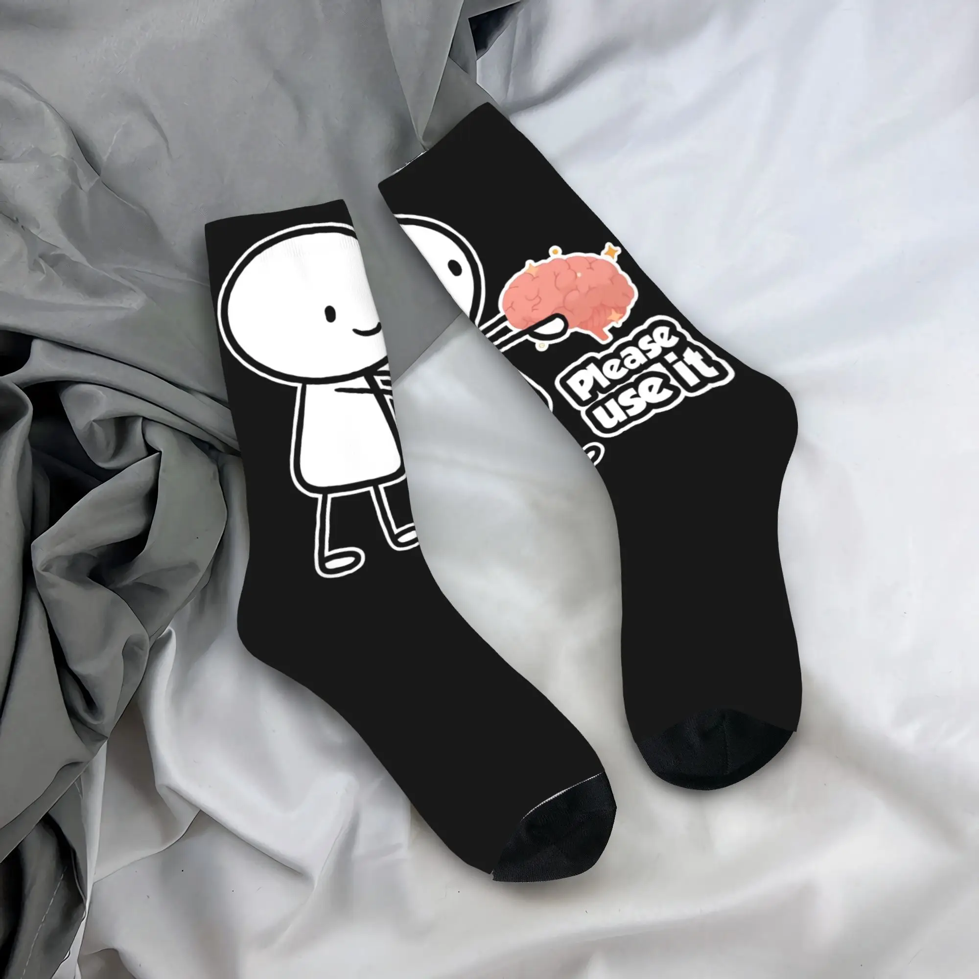 Plz Use It - Funny Brain Meme Crew Socks for Women Men Breathable Soft Long Socks Non-slip
Plz Use It - Funny Brain Meme Crew Socks for Women Men Breathable Soft Long Socks Non-slip