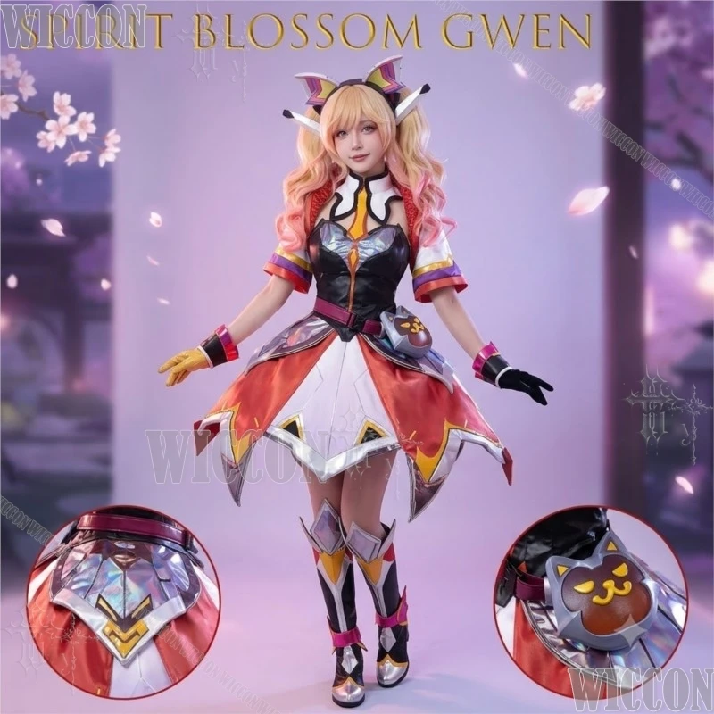 Spirit Blossom Gwen Cosplay Costume Game Character Full Set Outfit Accessories Roleplay Dress Game LO Seraphine Sets Cosplay Cos
Spirit Blossom Gwen Cosplay Costume Game Character Full Set Outfit Accessories Roleplay Dress Game LO Seraphine Sets Cosplay Cos