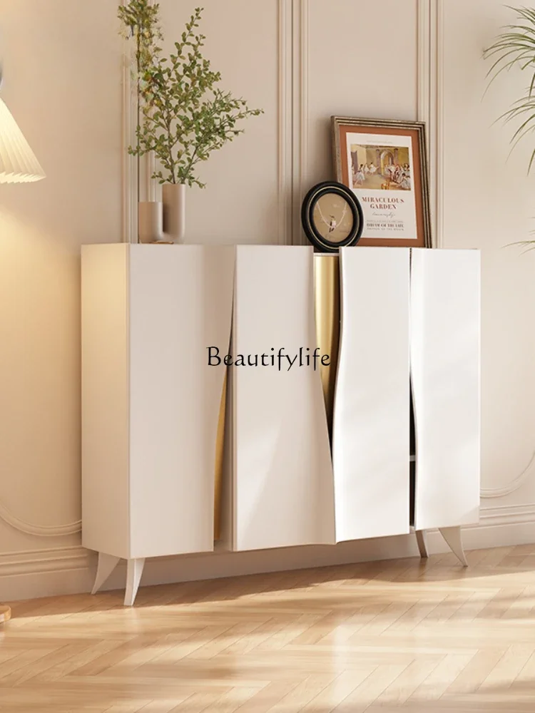 French cream style shoe cabinet ultra-thin storage solid wood entrance Nordic light luxury rock slab
French cream style shoe cabinet ultra-thin storage solid wood entrance Nordic light luxury rock slab