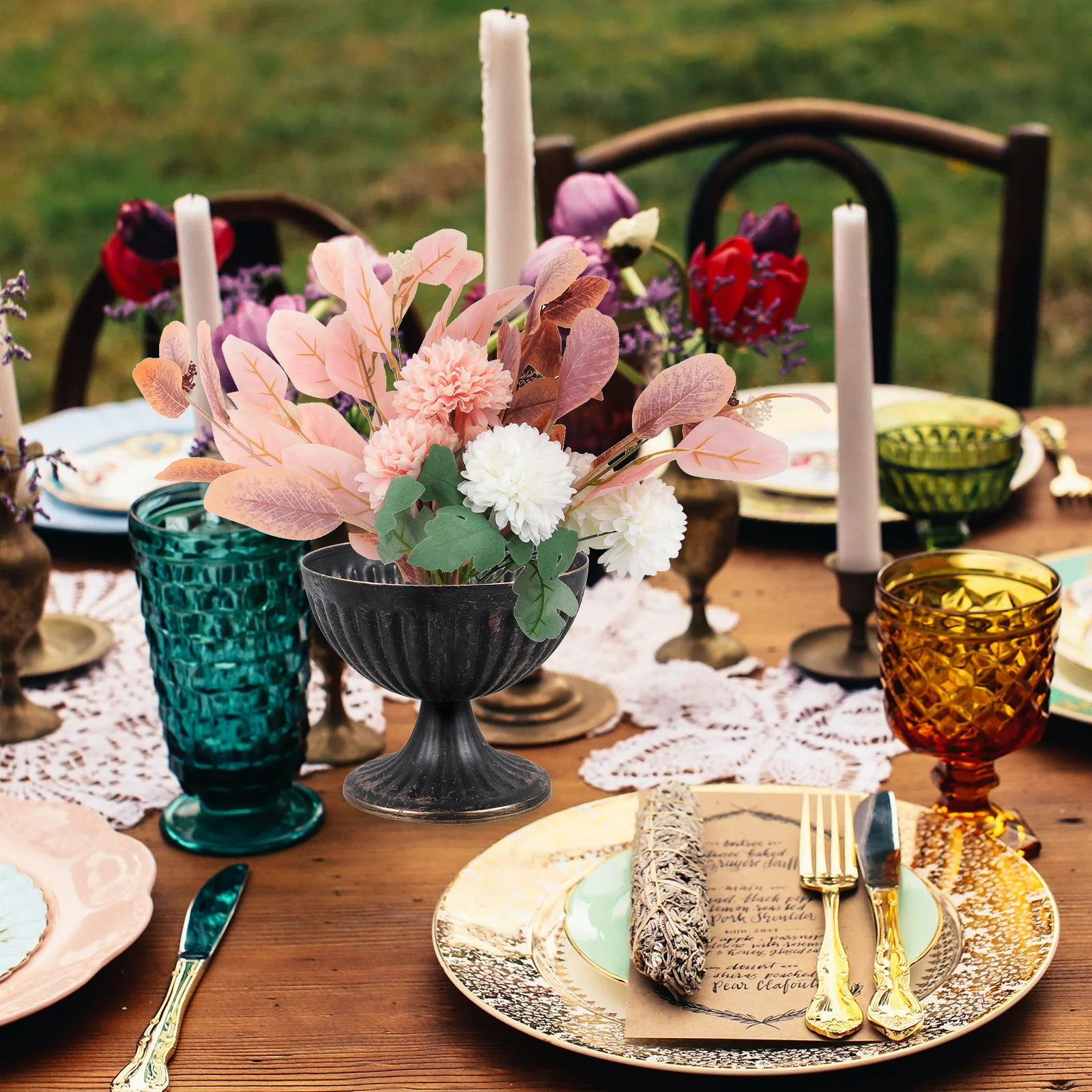 Vintage Iron Vase Premium Metal Flower Urn Rustic Farmhouse Decor Wedding Party Office Home Galvanized Planter
Vintage Iron Vase Premium Metal Flower Urn Rustic Farmhouse Decor Wedding Party Office Home Galvanized Planter