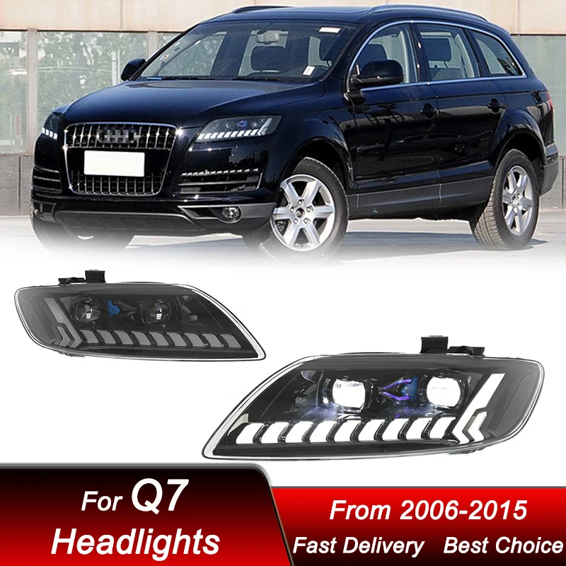 Автомобильные фары для Audi Q7 2006-2015, новый стиль, полностью светодиодные фары в сборе, обновленный комплект аксессуаров для линз проектора
Автомобильные фары для Audi Q7 2006-2015, новый стиль, полностью светодиодные фары в сборе, обновленный комплект аксессуаров для линз проектора