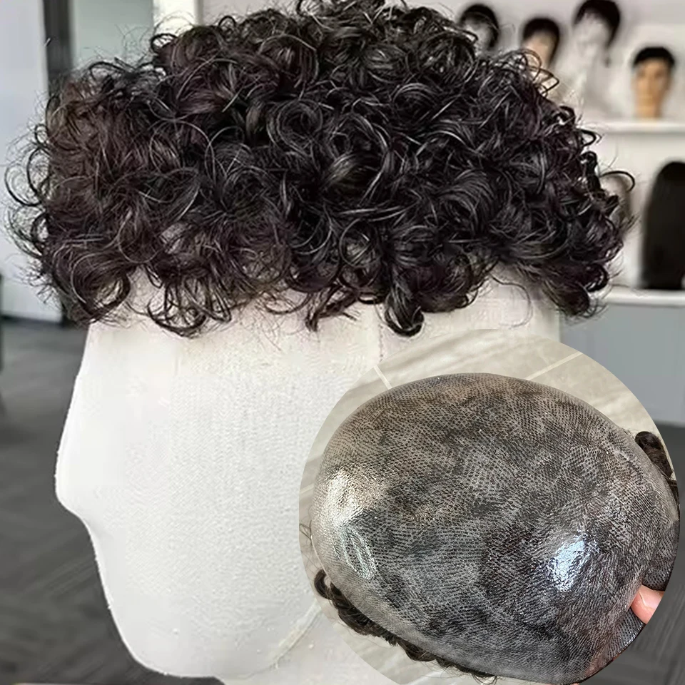 Men's 20mm Curl Human Hair Curly Thin Skin Transparent PU Man Toupee Capillary Prosthesis Indian Remy Hair System Natural Wigs
Men's 20mm Curl Human Hair Curly Thin Skin Transparent PU Man Toupee Capillary Prosthesis Indian Remy Hair System Natural Wigs