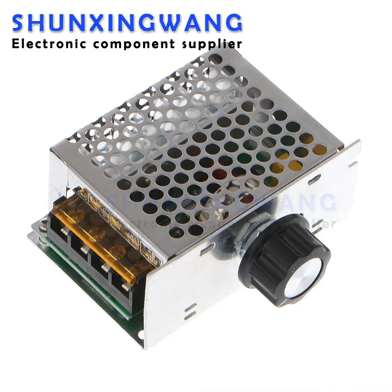 AC 220V 4000W High Power SCR Speed Controller Electronic Voltage Regulator Governor Thermostat
AC 220V 4000W High Power SCR Speed Controller Electronic Voltage Regulator Governor Thermostat