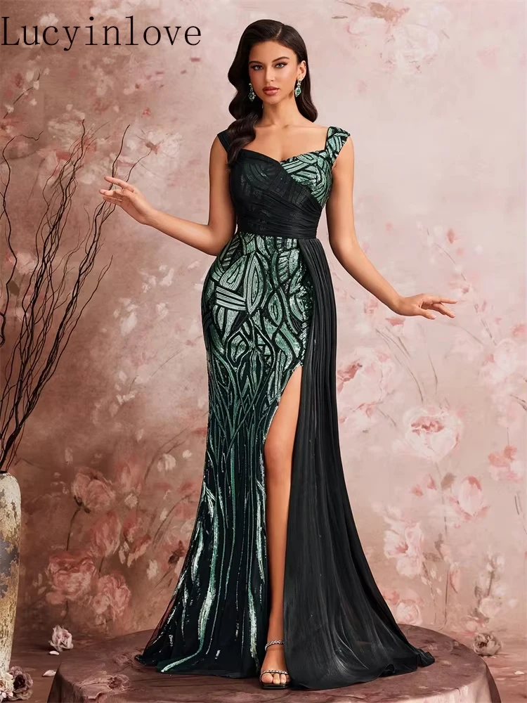 Lucyinlove элегантные вечерние платья с разрезом и блестками, женские вечерние платья без рукавов с русалкой, роскошные вечерние стримеры, коктейльные платья
Lucyinlove элегантные вечерние платья с разрезом и блестками, женские вечерние платья без рукавов с русалкой, роскошные вечерние стримеры, коктейльные платья