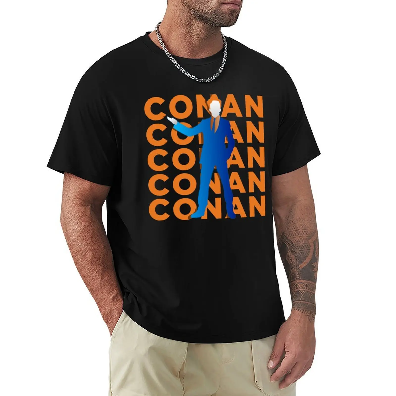 Conan O'Brien T-Shirt blacks vintage graphic tee Blouse cute clothes funny t shirts men
Conan O'Brien T-Shirt blacks vintage graphic tee Blouse cute clothes funny t shirts men