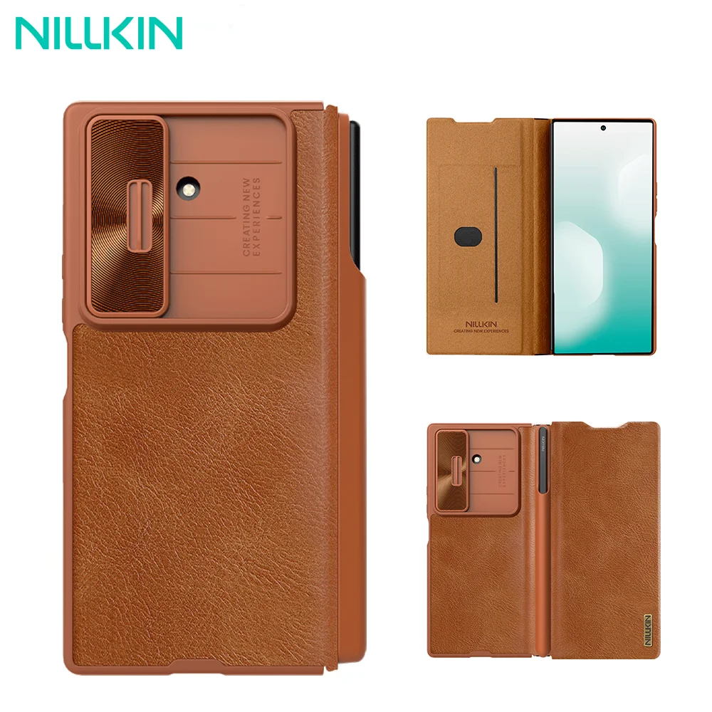 Чехол NILLKIN для Samsung Galaxy Z Fold 7 5G, роскошный кожаный защитный чехол для линз с S-ручкой для Samsung Z Fold 7
Чехол NILLKIN для Samsung Galaxy Z Fold 7 5G, роскошный кожаный защитный чехол для линз с S-ручкой для Samsung Z Fold 7
