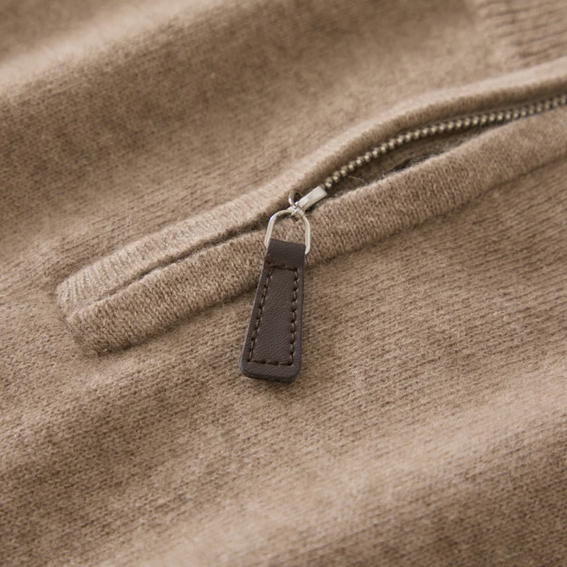 Men's Autumn Winter 100% Merino Wool Half-Zip Half-High Neck Pullover Stylish Casual Sweater High-Quality Classic Knitwear Tops
Men's Autumn Winter 100% Merino Wool Half-Zip Half-High Neck Pullover Stylish Casual Sweater High-Quality Classic Knitwear Tops