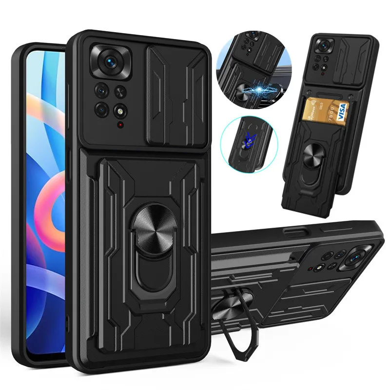 Shockproof Armor Case For Xiaomi Redmi Note 11 11S Car Magnetic Holder Ring Card Slot Bracket Cover for Redmi Note 11 Pro Shell
Shockproof Armor Case For Xiaomi Redmi Note 11 11S Car Magnetic Holder Ring Card Slot Bracket Cover for Redmi Note 11 Pro Shell