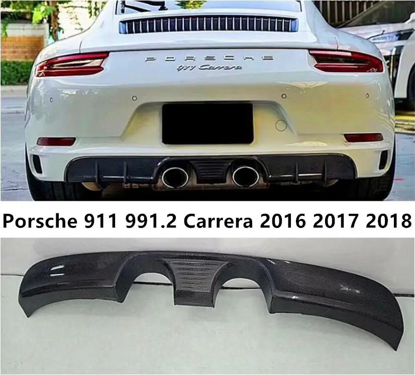 Диффузор для заднего бампера Porsche 911 991,2 Carrera 2016 2017 2018, спойлер для двери багажника из настоящего углеродного волокна
Диффузор для заднего бампера Porsche 911 991,2 Carrera 2016 2017 2018, спойлер для двери багажника из настоящего углеродного волокна