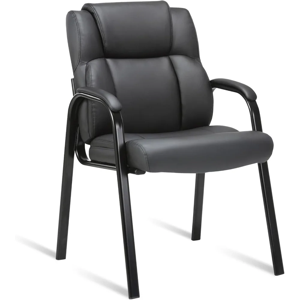 CLATINA Leather Guest Chair with Padded Arm Rest for Reception Meeting Conference and Waiting Room Side Office Home Black
CLATINA Leather Guest Chair with Padded Arm Rest for Reception Meeting Conference and Waiting Room Side Office Home Black
