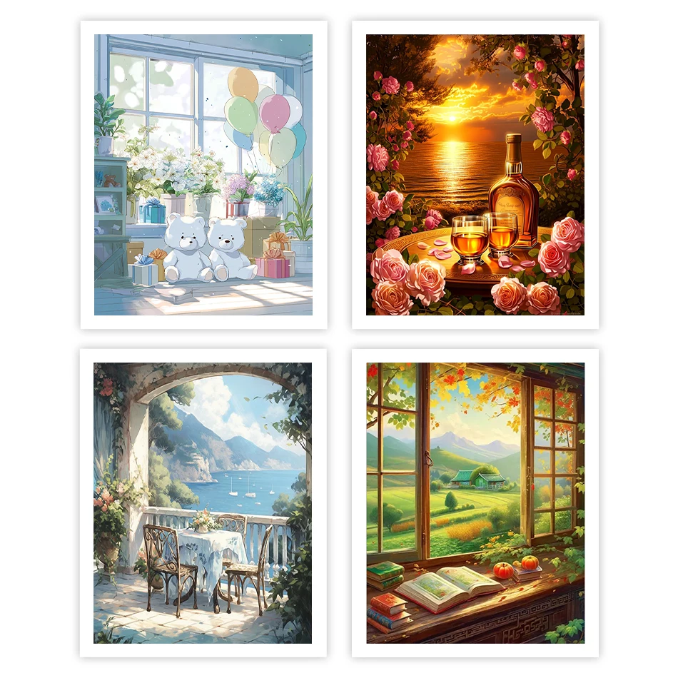 GATYZTORY Painting By Numbers Acrylic Window sill scenery Handiwork Pictures By Numbers Diy Crafts Paint Kit Canvas Draw Drawing
GATYZTORY Painting By Numbers Acrylic Window sill scenery Handiwork Pictures By Numbers Diy Crafts Paint Kit Canvas Draw Drawing