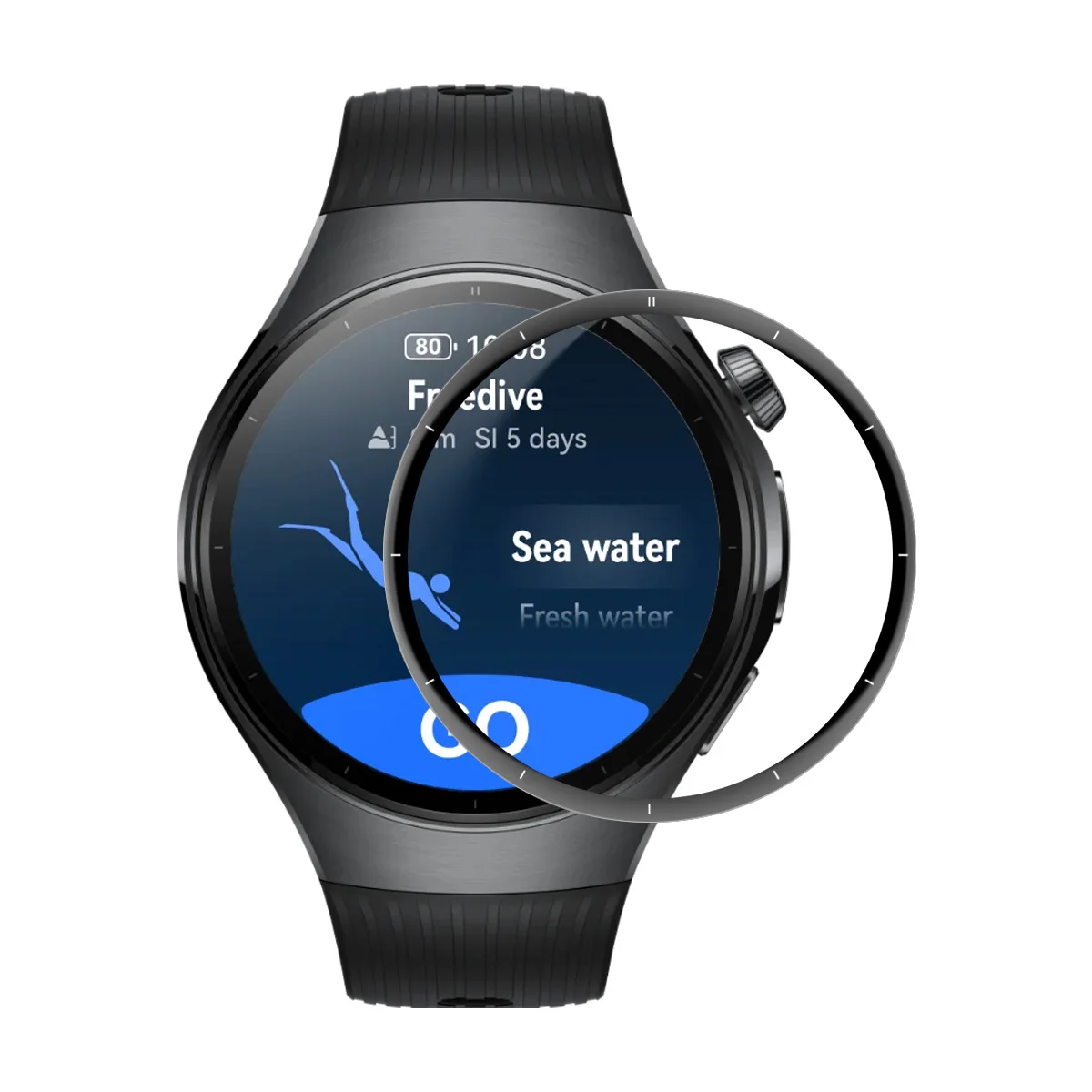 Для Huawei Watch 5 46 мм Защитная пленка для экрана 3D изогнутый ПК + ультра прозрачная пленка из ПММА - прозрачная 
Для Huawei Watch 5 46 мм Защитная пленка для экрана 3D изогнутый ПК + ультра прозрачная пленка из ПММА - прозрачная