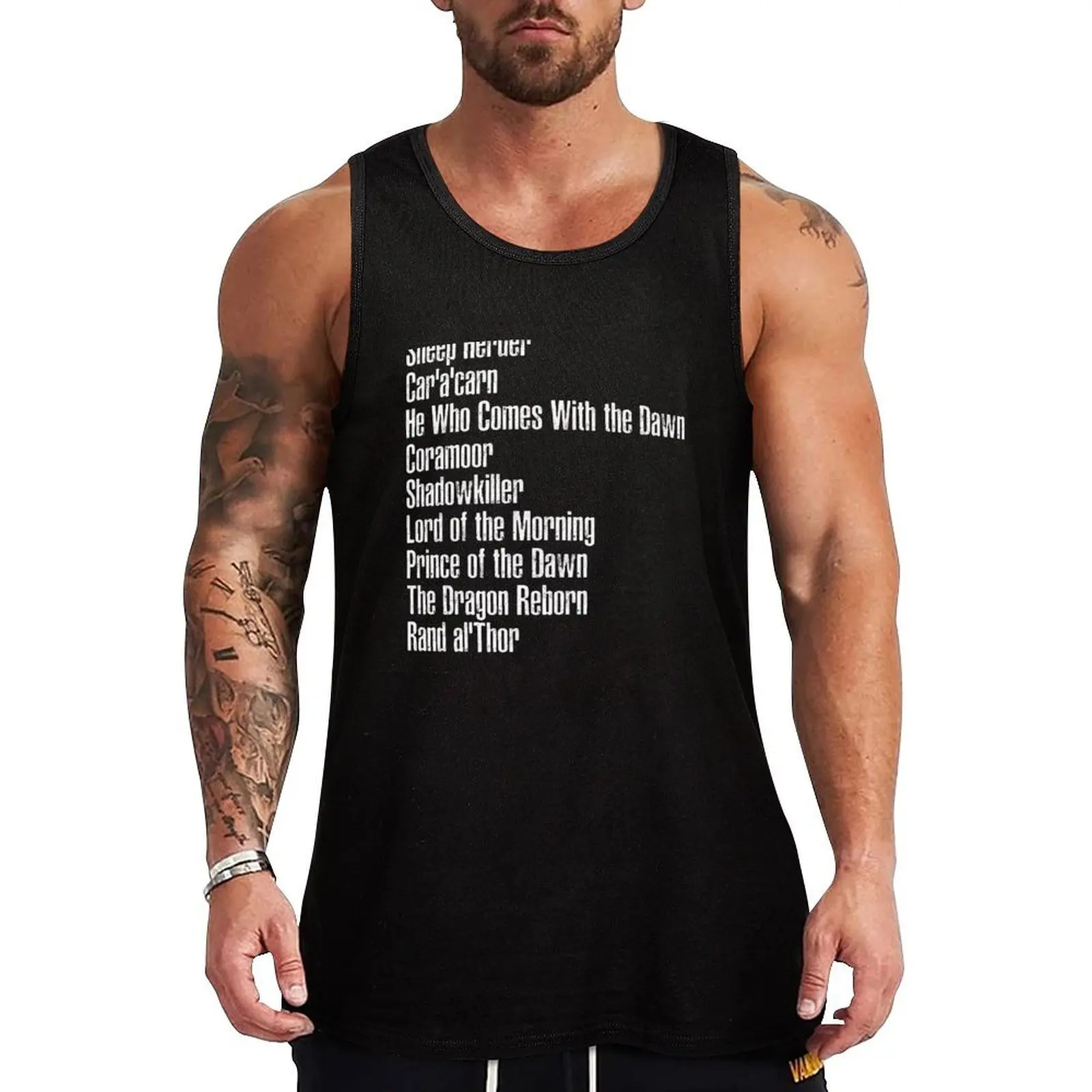 Rand al'Thor - White Print Tank Top Men's gym Men's summer t-shirt clothes for men
Rand al'Thor - White Print Tank Top Men's gym Men's summer t-shirt clothes for men