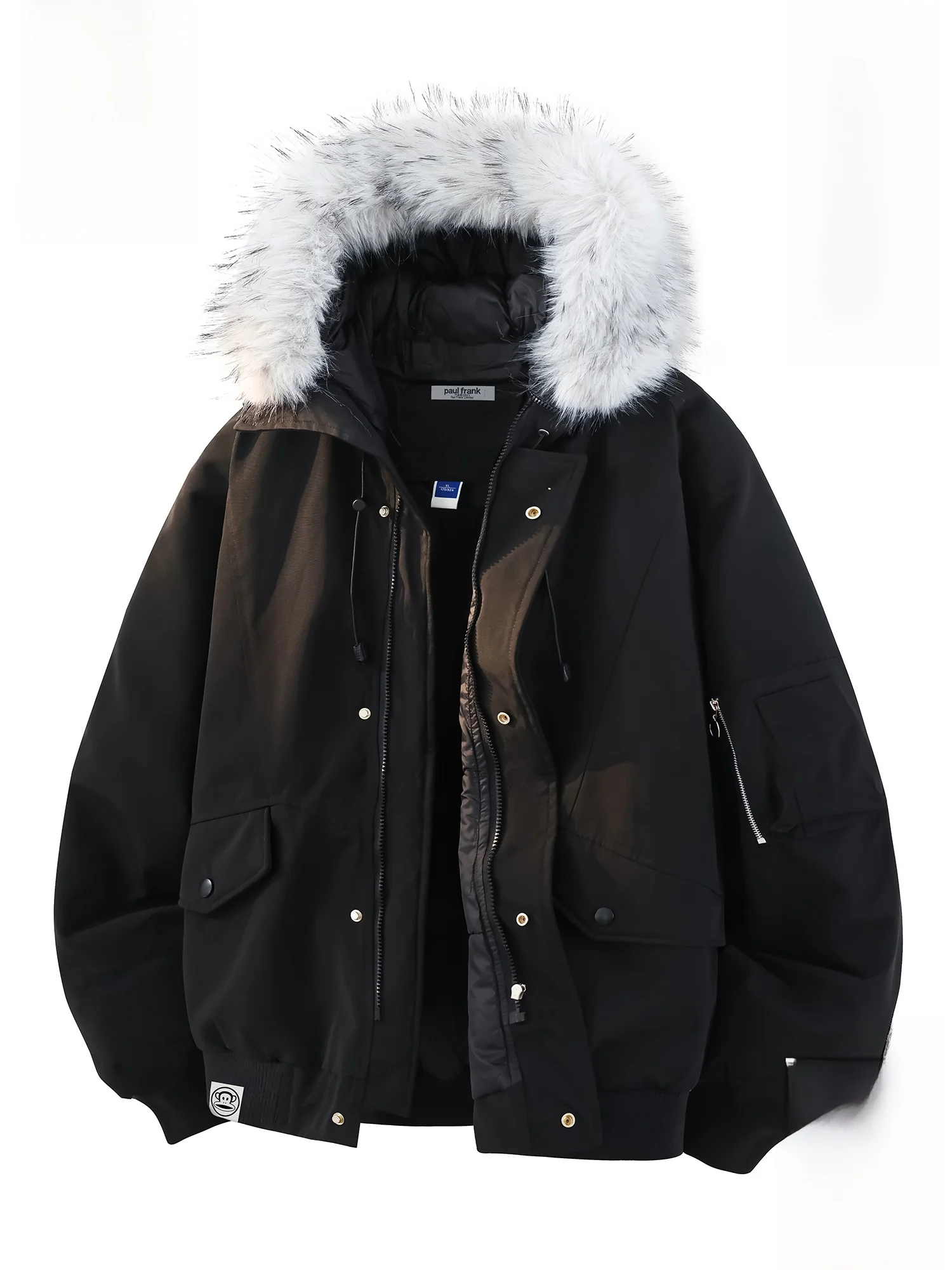 PaulFrank Large Mouth Monkey Mountain Eagle Thickened Cotton Jacket Men's Winter High-End Workwear Coat with Fur Collar
PaulFrank Large Mouth Monkey Mountain Eagle Thickened Cotton Jacket Men's Winter High-End Workwear Coat with Fur Collar