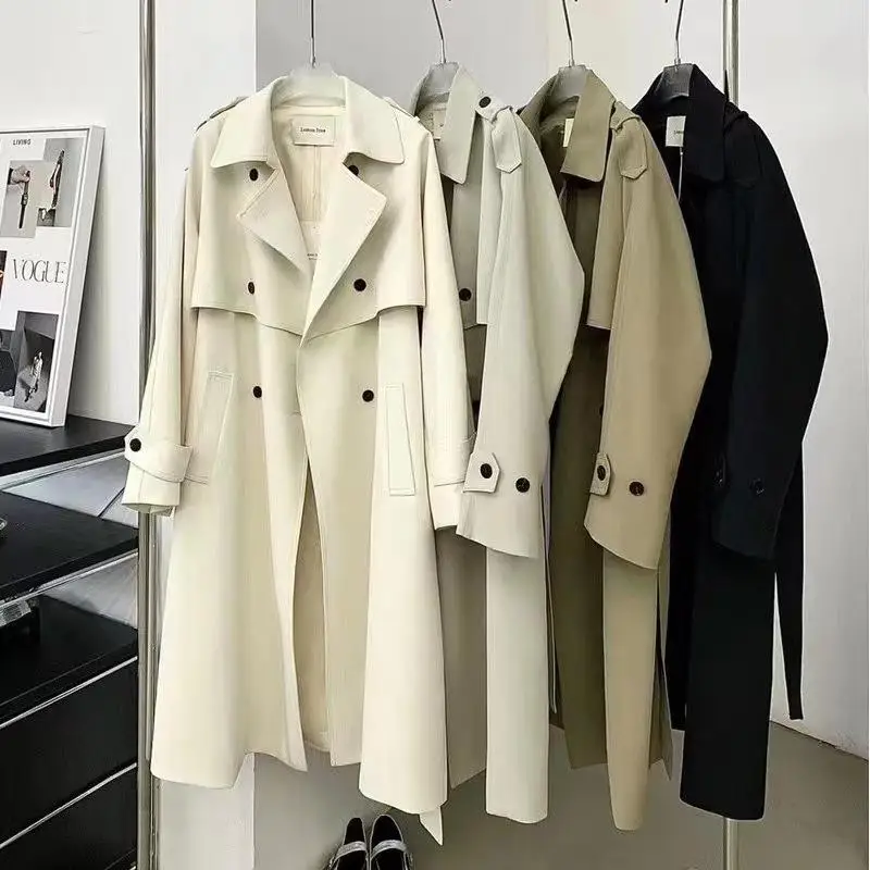 Korean Style Long Women's Jacket Autumn Winter Thickened Polyester Fiber Bird's Eye Pattern Windbreaker High End Brand Guangzhou
Korean Style Long Women's Jacket Autumn Winter Thickened Polyester Fiber Bird's Eye Pattern Windbreaker High End Brand Guangzhou