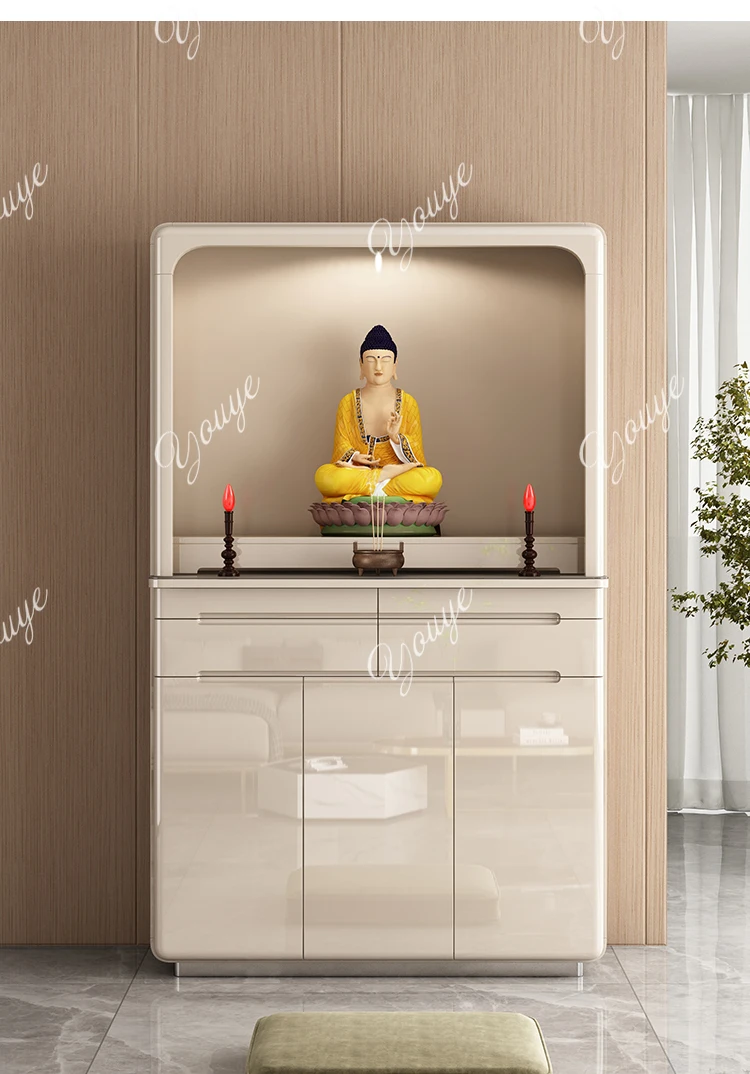 Buddhist shrine cabinet offering table Shentai cabinet modern light luxury small household incense case offering table
Buddhist shrine cabinet offering table Shentai cabinet modern light luxury small household incense case offering table