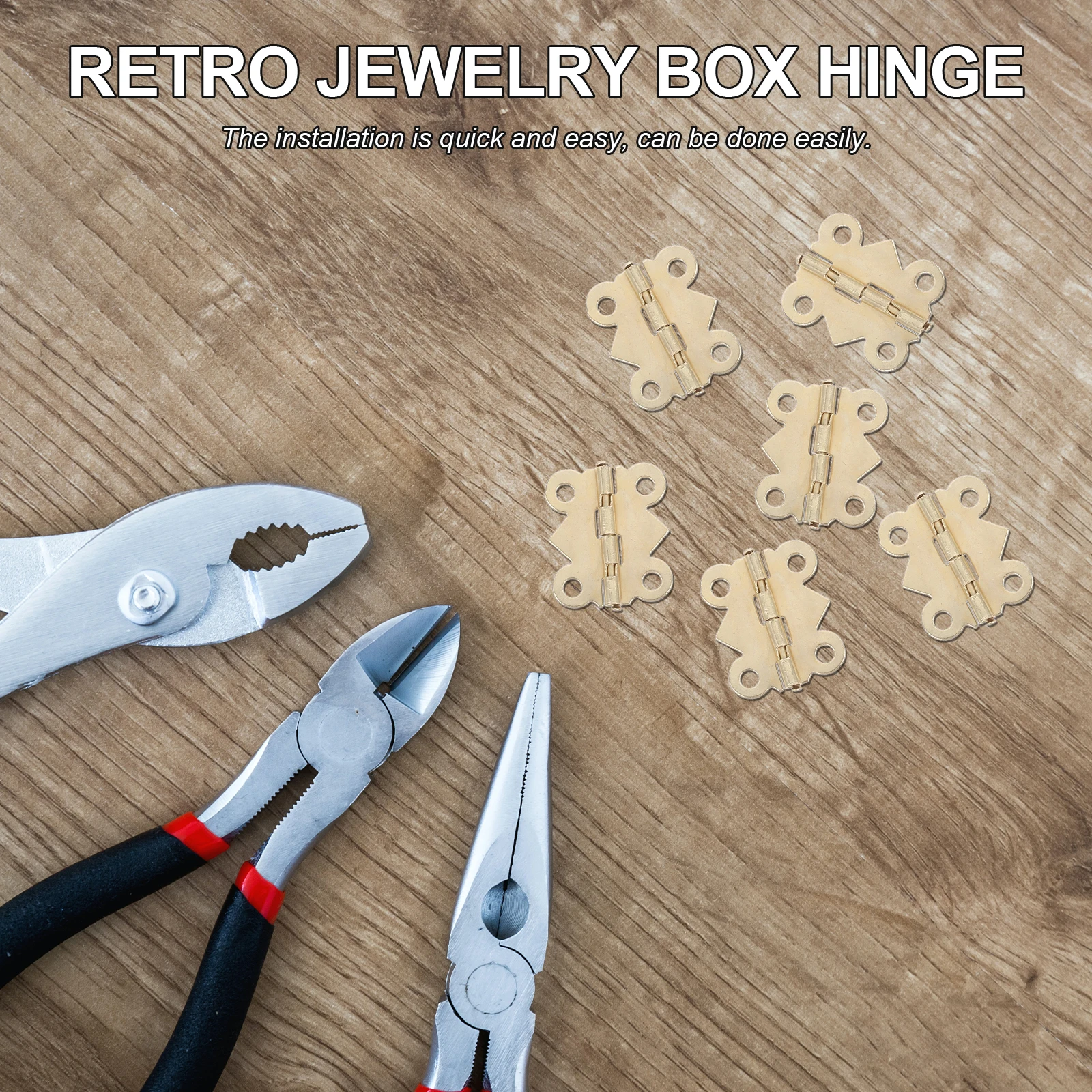 100pcs Retro Vintage Hinges Jewelry Box Cabinet Hardware Butt Hinges For Wooden Boxes Diy Projects Small Furniture 
100pcs Retro Vintage Hinges Jewelry Box Cabinet Hardware Butt Hinges For Wooden Boxes Diy Projects Small Furniture