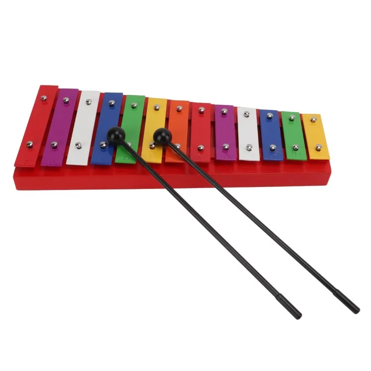 Colorful Xylophone Aluminum Birch 13 Tones Professional Glockenspiel for Creating Music
Colorful Xylophone Aluminum Birch 13 Tones Professional Glockenspiel for Creating Music