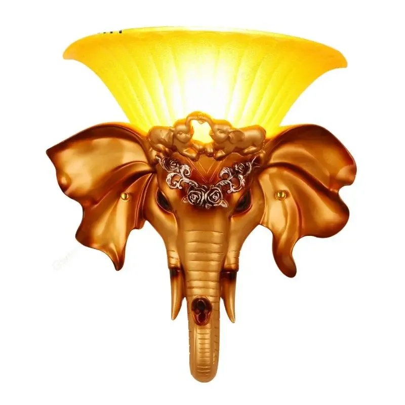 Elephant Wall Lamp European Resin Art Light Fixture Sconce for Home Living Room Bedroom Mirror Lights Stair Luminaire Decoration
Elephant Wall Lamp European Resin Art Light Fixture Sconce for Home Living Room Bedroom Mirror Lights Stair Luminaire Decoration