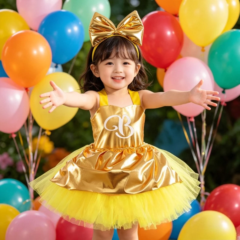 Bright Bow TUTU Fluffy Skirt Letter Printed Princess Style Dress Stage Performance Cosplay Party with Bow Headband Set
Bright Bow TUTU Fluffy Skirt Letter Printed Princess Style Dress Stage Performance Cosplay Party with Bow Headband Set