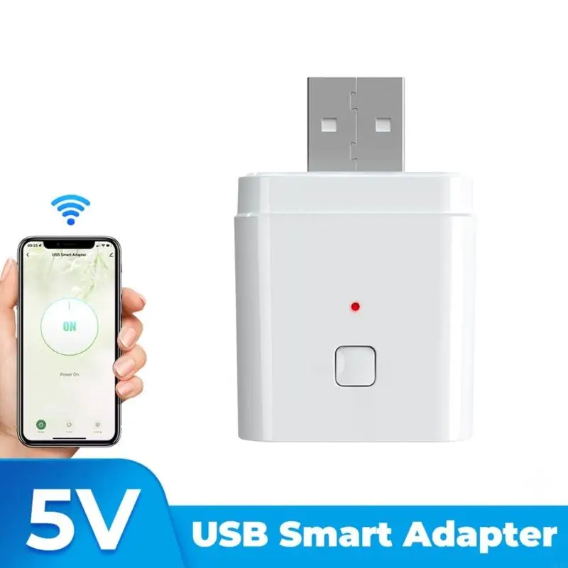 Portable 5V 2,5A USB -адаптер с интеллектуальной функцией, включая таймер управления Wi -Fi для эффективного управления K1KF 
Portable 5V 2,5A USB -адаптер с интеллектуальной функцией, включая таймер управления Wi -Fi для эффективного управления K1KF