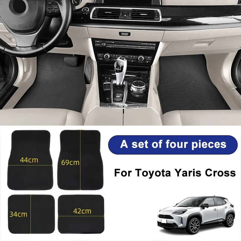 For Toyota Yaris Cross Car Floor Mats Black Non-Slip 4Pcs Front & Rear Foot Mats Carpets Rugs Auto Interior Accessories
For Toyota Yaris Cross Car Floor Mats Black Non-Slip 4Pcs Front & Rear Foot Mats Carpets Rugs Auto Interior Accessories