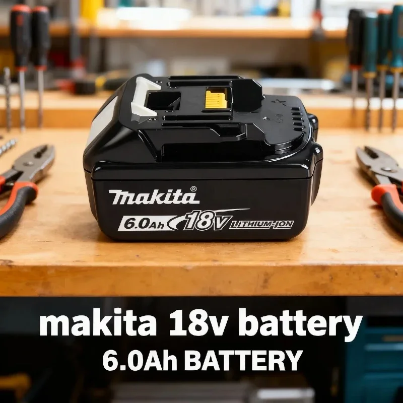 100% original Makita 18V Battery 6.0Ah Rechargeable Battery for Makita BL1830 BL1840 BL1850 BL1860B LXT400
100% original Makita 18V Battery 6.0Ah Rechargeable Battery for Makita BL1830 BL1840 BL1850 BL1860B LXT400