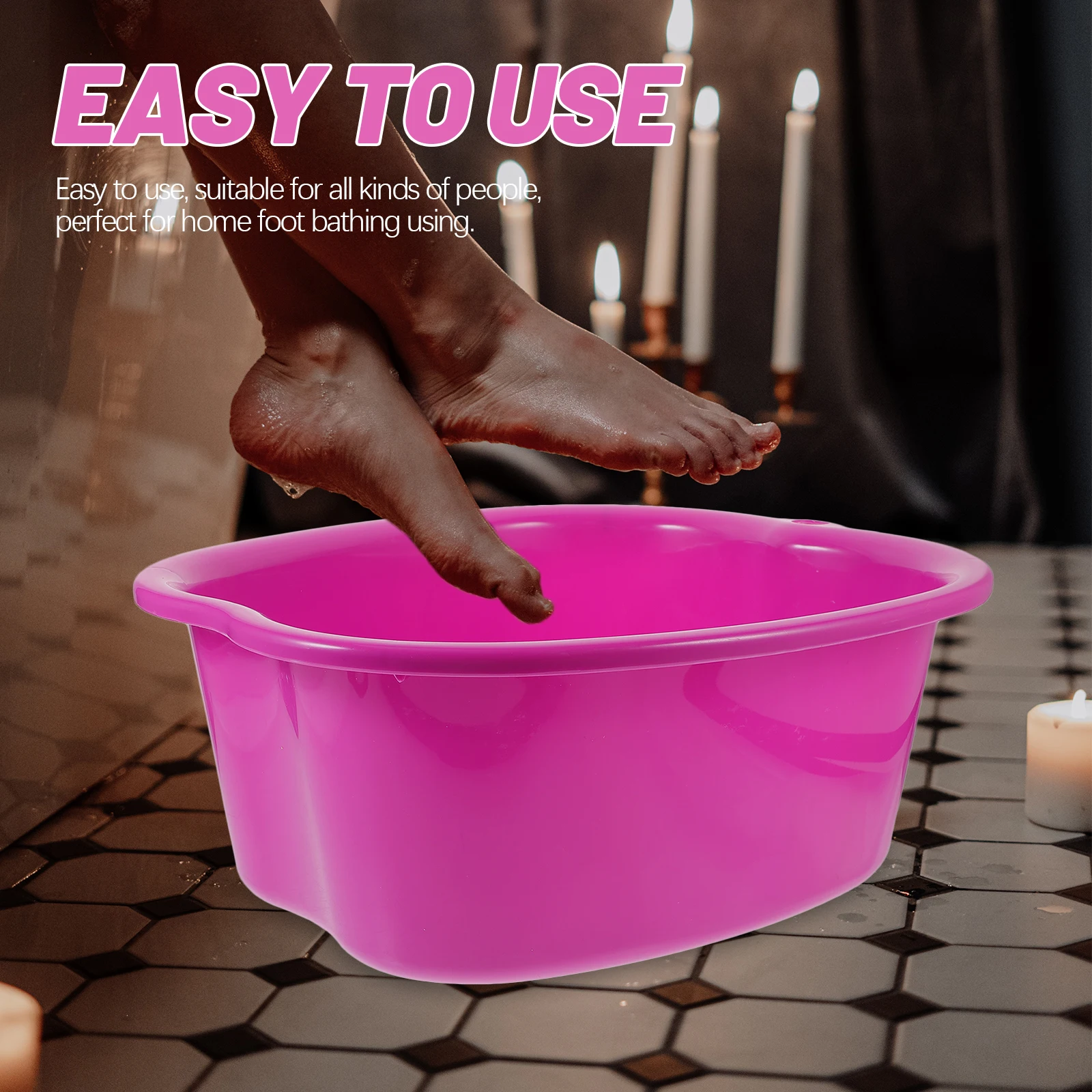 Foot Bath Bucket Massaging Pedicure Basin Convex Point Design Stimulates Acupoints Relieves Fatigue Foot Soaking Tub
Foot Bath Bucket Massaging Pedicure Basin Convex Point Design Stimulates Acupoints Relieves Fatigue Foot Soaking Tub