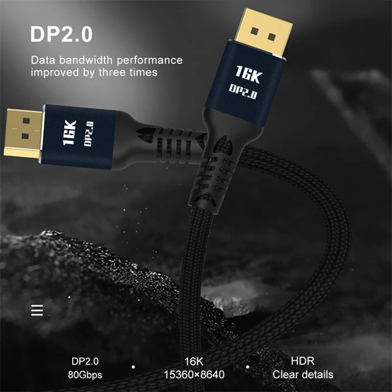 【ВАРЯЦИЯ】 Видеокабель Displayport2.0 HD 16K при 60 Гц 80 Гбит/с Кабель компьютерного графического дисплея для монитора ноутбука ПК
【ВАРЯЦИЯ】 Видеокабель Displayport2.0 HD 16K при 60 Гц 80 Гбит/с Кабель компьютерного графического дисплея для монитора ноутбука ПК