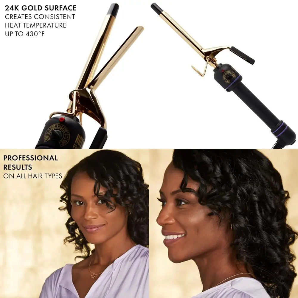 24K Gold Curling Iron for Long-Lasting, Defined Curls (1/2 Inch)
24K Gold Curling Iron for Long-Lasting, Defined Curls (1/2 Inch)