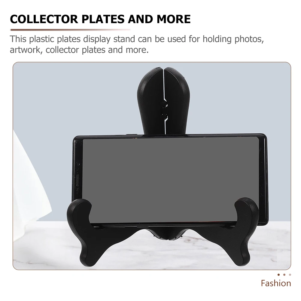 4pcs Black Plastic Plate Holder Display Stand Small Size for Photos Artwork Cards Memos Cookie Dish Rack Model Display Case
4pcs Black Plastic Plate Holder Display Stand Small Size for Photos Artwork Cards Memos Cookie Dish Rack Model Display Case