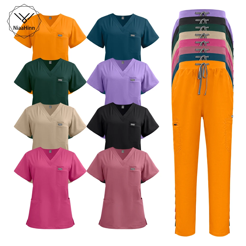 Surgical Uniforms Woman Wholesale Short Sleeve Purple Comfortable Spandex Nurse Uniform Medical Men Scrubs Soft Nursing Articles
Surgical Uniforms Woman Wholesale Short Sleeve Purple Comfortable Spandex Nurse Uniform Medical Men Scrubs Soft Nursing Articles