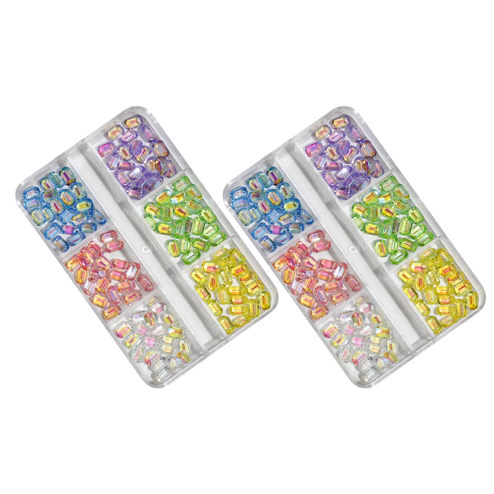 Flat Bottom Diamond Jewelry 2 Boxes Nail Gems Accessories Decorations Stone Resin Rhinestones Kit DIY Manicure Charm
Flat Bottom Diamond Jewelry 2 Boxes Nail Gems Accessories Decorations Stone Resin Rhinestones Kit DIY Manicure Charm