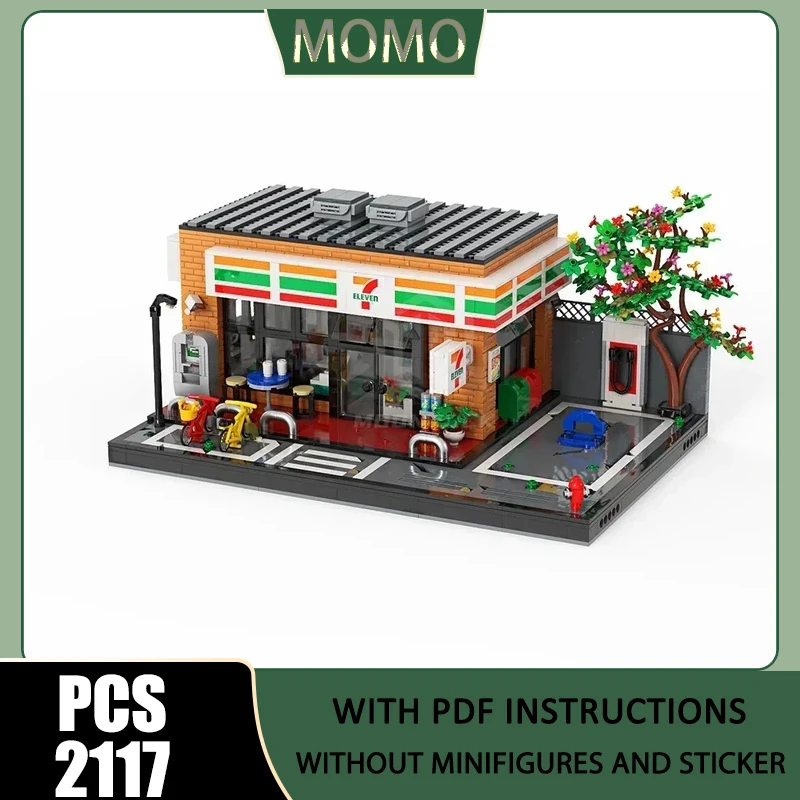 City Street View Model Moc Building Blocks Eleven Convenience Store Model Technology Bricks DIY Assembly Holiday Toy Set Gifts
City Street View Model Moc Building Blocks Eleven Convenience Store Model Technology Bricks DIY Assembly Holiday Toy Set Gifts