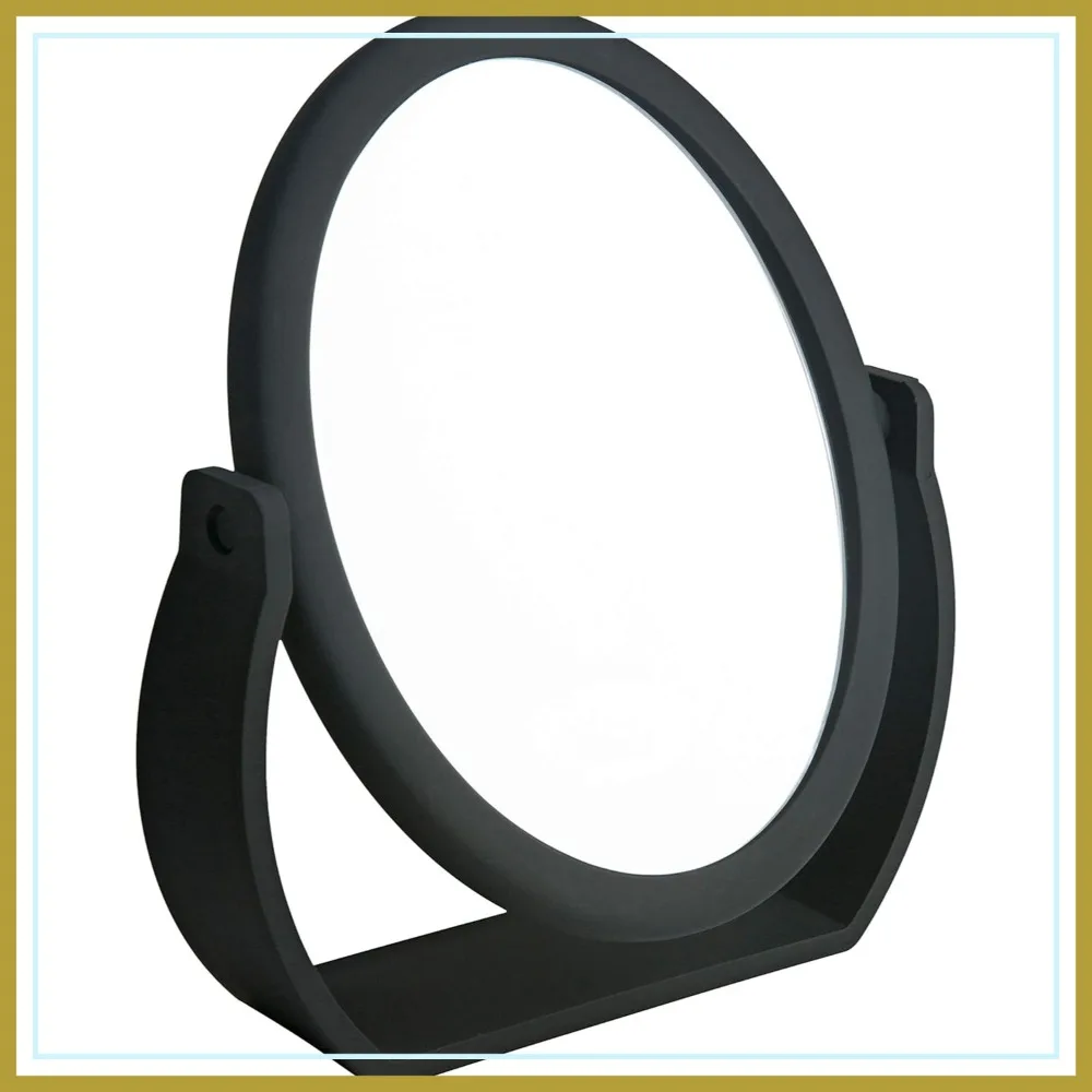 Double-Sided Swivel Vanity Mirror, 1X & 10X Magnification, Free-Standing & Tabletop, Rubberized Base, Black
Double-Sided Swivel Vanity Mirror, 1X & 10X Magnification, Free-Standing & Tabletop, Rubberized Base, Black