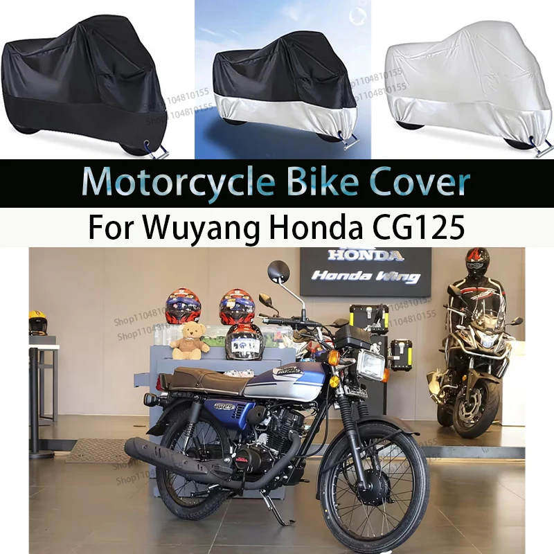 For Wuyang Honda CG125 Motorcycle Cover Waterproof All Season Dustproof UV Cover Outdoor Indoor Moto Scooter Motorbike RainCover
For Wuyang Honda CG125 Motorcycle Cover Waterproof All Season Dustproof UV Cover Outdoor Indoor Moto Scooter Motorbike RainCover