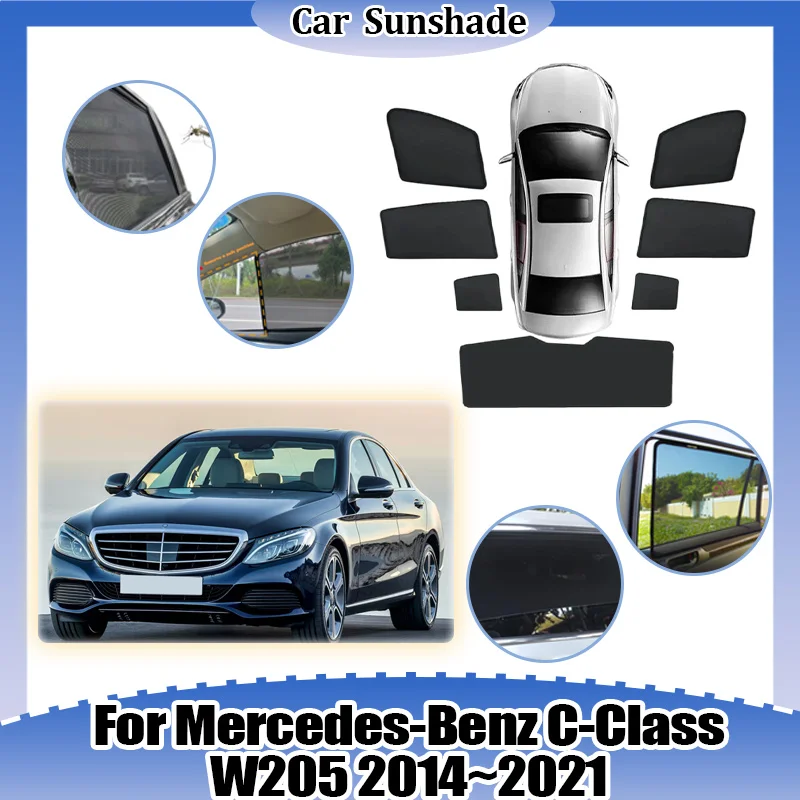 For Mercedes-Benz C-Class W205 Sedan 2014~2021 Sun Visor Breathable Heat Insulation UV Protection Privacy Curtain Accessories
For Mercedes-Benz C-Class W205 Sedan 2014~2021 Sun Visor Breathable Heat Insulation UV Protection Privacy Curtain Accessories