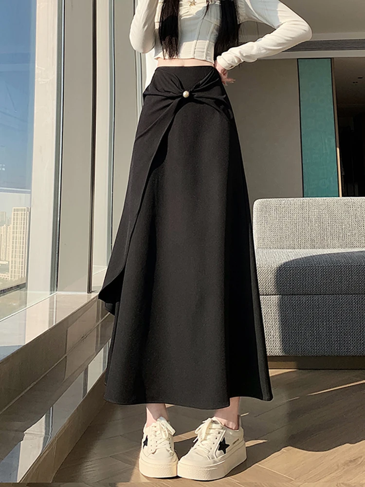 Asymmetric High Waist A-Line Fi Tail Skirt Women's Spring Faion Design Sensation Slimming Long Skirt Casual Sle
Asymmetric High Waist A-Line Fi Tail Skirt Women's Spring Faion Design Sensation Slimming Long Skirt Casual Sle