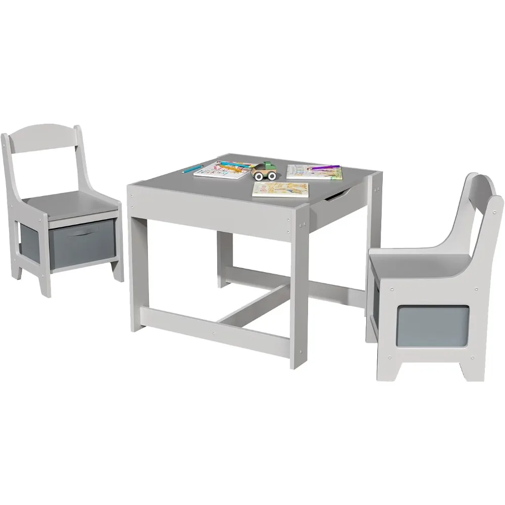 Kids Table and Chairs, 3 in 1 Kids Wooden Activity Table Set with Storage Drawer, Detachable Tabletop, Toddler Furniture Set
Kids Table and Chairs, 3 in 1 Kids Wooden Activity Table Set with Storage Drawer, Detachable Tabletop, Toddler Furniture Set