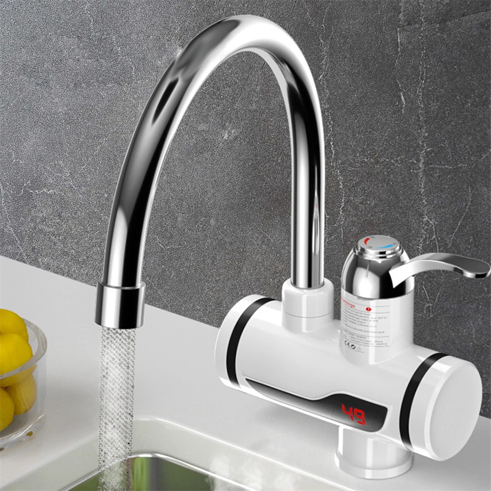 3000W Electric Hot And Cold Water Faucet 360 Degree Rotation Temperature Adjustable Digital Display Kitchen Bathroom Supplies
3000W Electric Hot And Cold Water Faucet 360 Degree Rotation Temperature Adjustable Digital Display Kitchen Bathroom Supplies