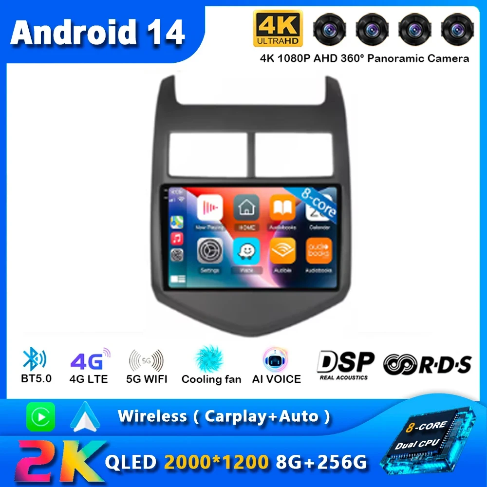 Android 14 Carplay Auto Car Radio For Chevrolet Aveo 2 Sonic T300 2011 - 2015 Navigation GPS Multimedia Player Stereo wifi+4G BT
Android 14 Carplay Auto Car Radio For Chevrolet Aveo 2 Sonic T300 2011 - 2015 Navigation GPS Multimedia Player Stereo wifi+4G BT