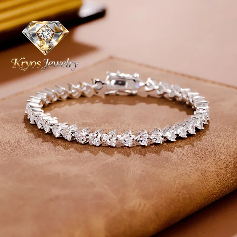 Kryos Jewelry Luxury Solid Platinum PT950 High-end fashion love bracelet sweet simple ins niche women's bracelet
Kryos Jewelry Luxury Solid Platinum PT950 High-end fashion love bracelet sweet simple ins niche women's bracelet