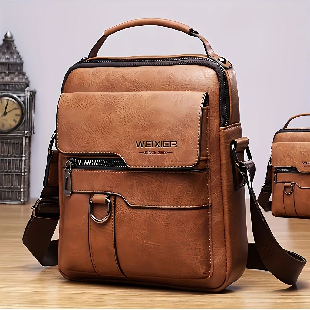 New Men's Genuine Leather Diagonal Backpack, Retro Street Style Large Capacity Commuter Bag, Adjustable Shoulder Strap, Durable Cowhide for Business Travel And Everyday Use, The Perfect Gift for Father's Day
New Men's Genuine Leather Diagonal Backpack, Retro Street Style Large Capacity Commuter Bag, Adjustable Shoulder Strap, Durable Cowhide for Business Travel And Everyday Use, The Perfect Gift for Father's Day
