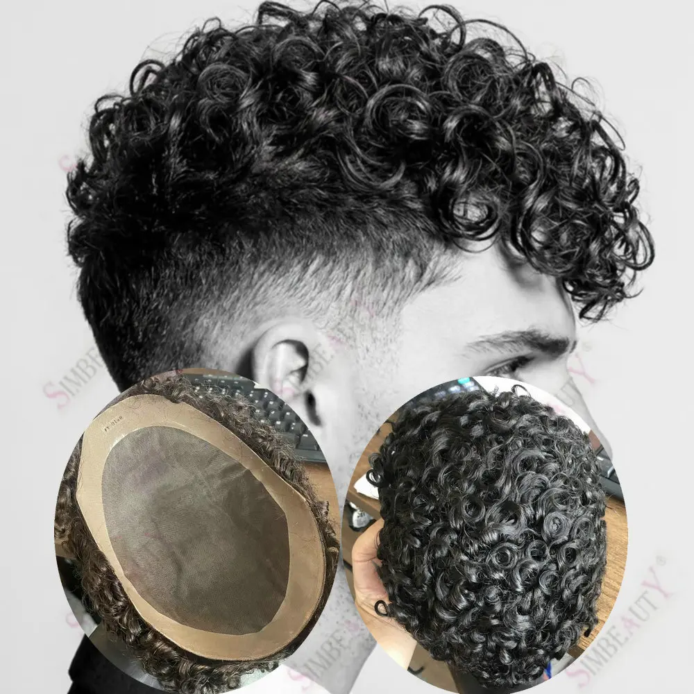 18mm Curly Man Hairstyles Super Durable Mono Mesh NPU Base Men's Toupee 22mm/26mm Curly Human Hair Replacement System Prosthesis
18mm Curly Man Hairstyles Super Durable Mono Mesh NPU Base Men's Toupee 22mm/26mm Curly Human Hair Replacement System Prosthesis