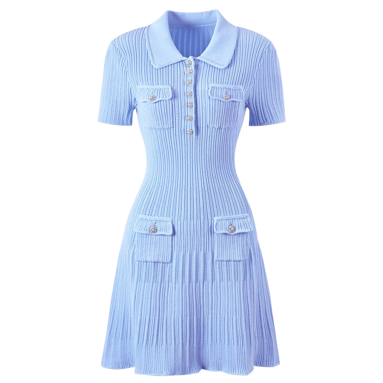 High Quality Summer 2024 New Short Sleeve Little Fragrance Dress Fashionable And Versatile Lady Celebrity Short Knit Skirt
High Quality Summer 2024 New Short Sleeve Little Fragrance Dress Fashionable And Versatile Lady Celebrity Short Knit Skirt