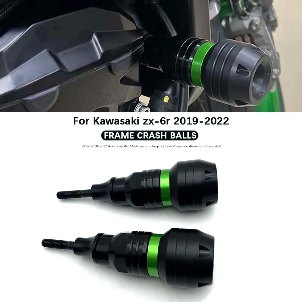 Motorcycle For Kawasaki ZX6R Anti-drop Ball Modification - Accessories Engine Crash Protection Aluminum Crash Balls 2019-2022
Motorcycle For Kawasaki ZX6R Anti-drop Ball Modification - Accessories Engine Crash Protection Aluminum Crash Balls 2019-2022